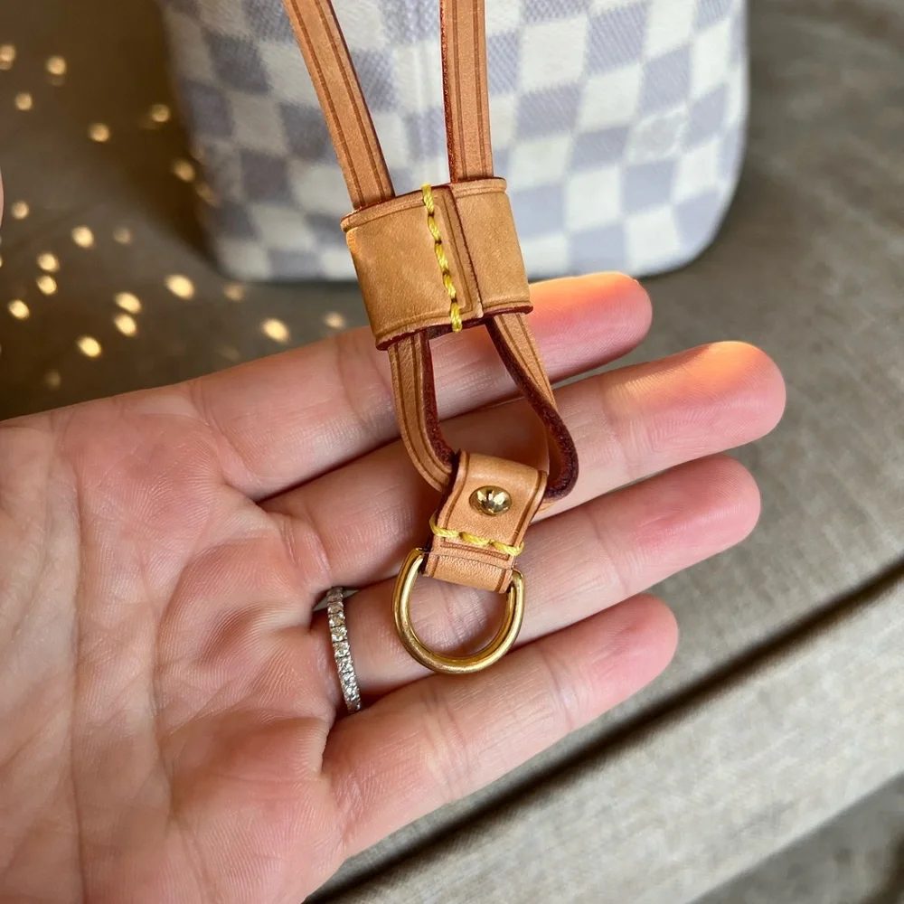 Louis Vuitton Damier Azur Tote with Vachetta Trim - Picture 10 of 16